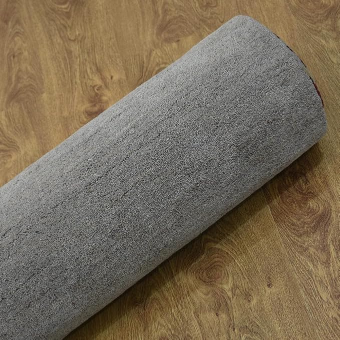 Rugsotic Carpets Hand Tufted Wool ECO-Friendly Area Rugs - 3'x5', Rectangle Shape, Camel, Floral Modern Design, High Pile Thick Handmade Anti Skid Area Rugs for Living Room, Bed Room (K00219)