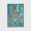 Vintage Boho Area Rugs Multicolor Ethnic Style Geometric Splicing Carpets Bedroom Living Room Kitchen Floor Mats Indoor Outdoor Non-Shedding Runner Rug Home Décor Carpet 2' X 5.2'