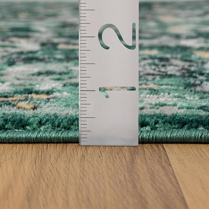 LUXE WEAVERS Moroccan Green 5x7 Medallion Area Rug for Living Rooms