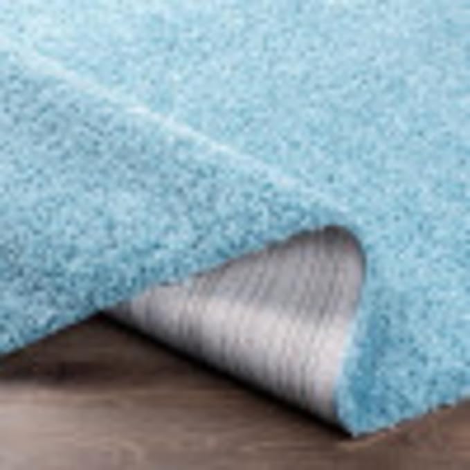 Artistic Weavers Solid Plush Blissful Shag Area Rug, 7'10" x 10', Pale Blue