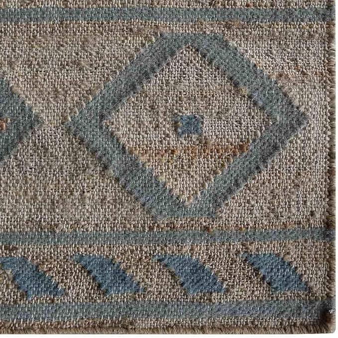 Rugsotic Carpets Hand Woven Flat Weave Kilim Wool 3'x5' Area Rug Solid Silver D00111
