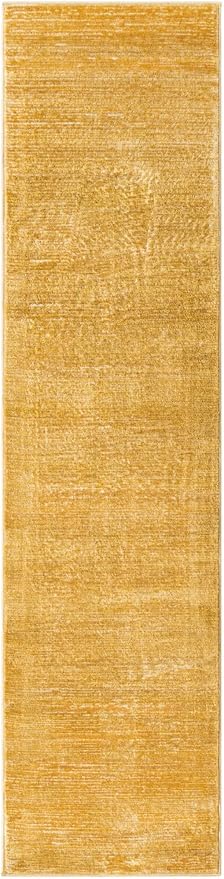 Unique Loom Finsbury Collection Area Rug - Kate (2' x 8' Runner, Yellow)