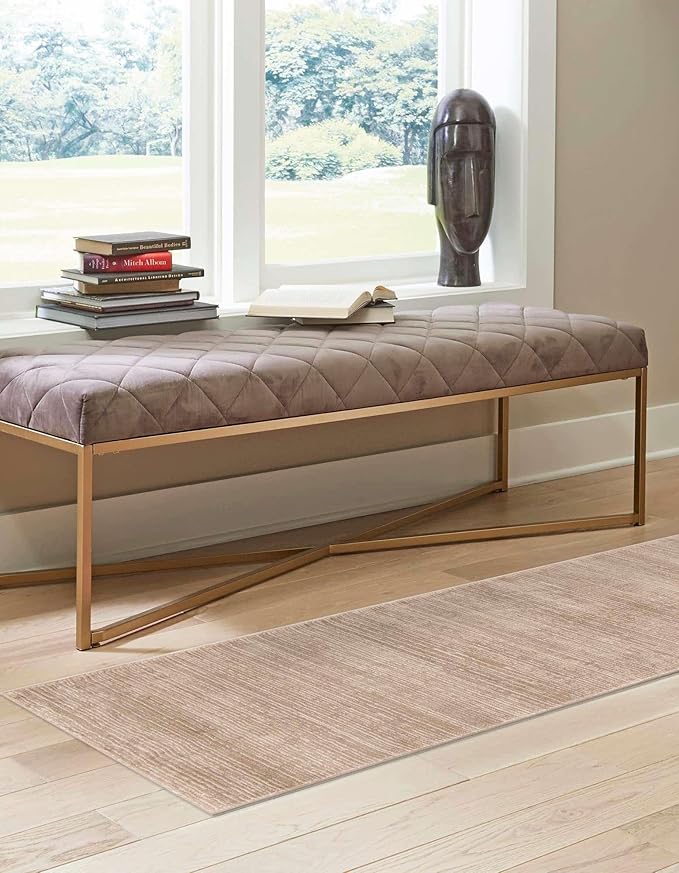 Unique Loom Finsbury Collection Area Rug - Kate (2' x 8' Runner, Beige/ Ivory)