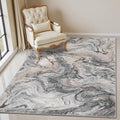 3x5 Washable Area Rugs for Living Room, Modern Abstract Rug Entryway Kitchen Non Slip Throw Rug, Stain Resistant Carpet for Dining Room Playroom Bedroom, Pet & Kids Friendly