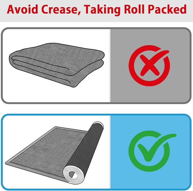 GOYLSER Gray 2x10 Runner Rug for Hallway, Water Absorbent Laundry Room Rug Runner, Natural Jute Long Carpet Runners for Hallway