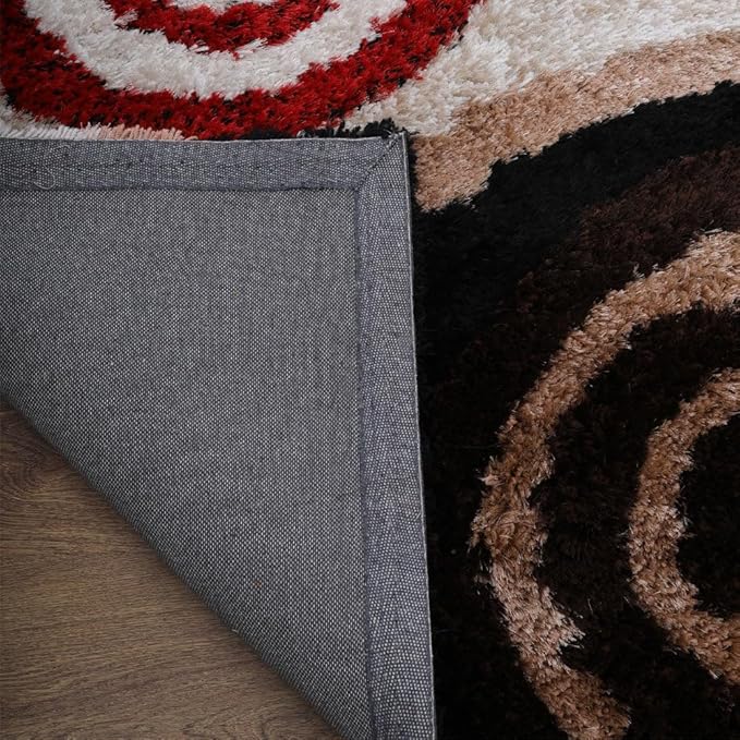 Rugsotic Carpets Hand Woven Flat Weave Kilim Wool ECO-Friendly Area Rugs - 5'x8', Rectangle Shape, Silver Color, Solid Plain Design, Low Pile Handmade Rugs for Living Room, Bed Room (D00111)
