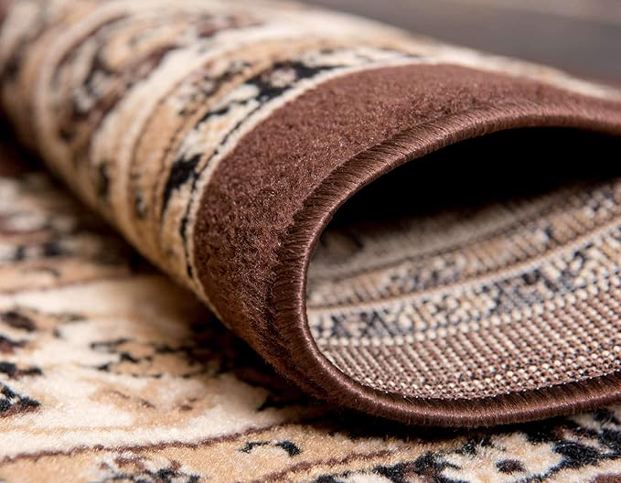 Unique Loom Sialk Hill Collection Area Rug - Washington (2' 2" x 3' 1" Rectangle Brown/Black)