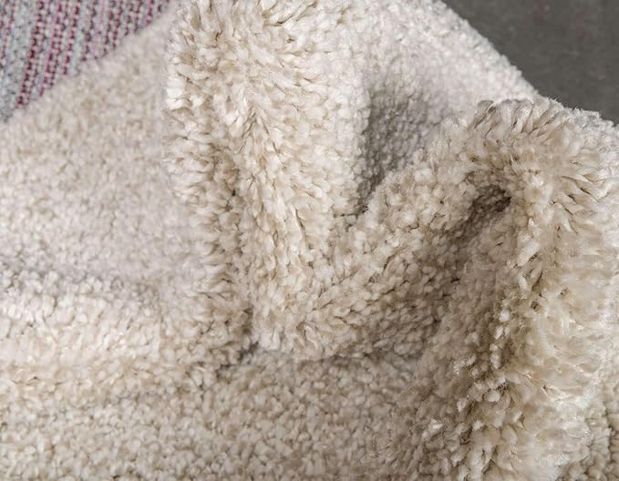 Unique Loom Solo Collection Area Rug - Calabasas (2' 2" x 13' Runner, Ivory)