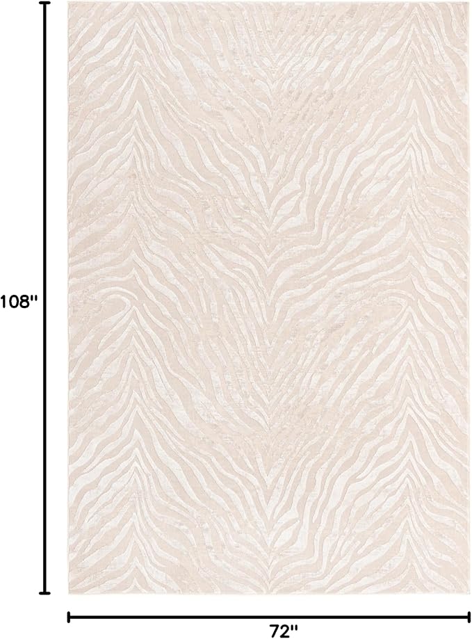 Unique Loom Finsbury Collection Area Rug - Meghan (6' x 9' Rectangle, Ivory Beige)