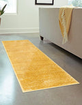Unique Loom Finsbury Collection Area Rug - Kate (2' 7" x 12' Runner, Yellow)
