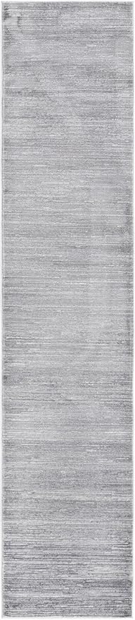 Unique Loom Finsbury Collection Area Rug - Kate (2' x 9' 10" Runner, Gray/ Ivory)