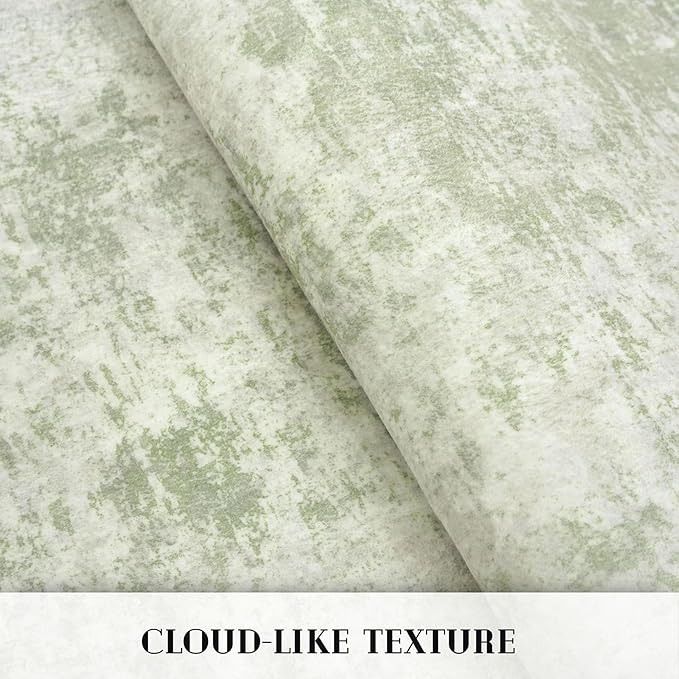 Modern Abstract Hallway Runner Rug, Sage Green Grey 2x8 Runner Rug, Washable Kitchen Runner Non-Slip Soft Thin Print Faux Wool Carpet for Entryway Bedroom Laundry Room Indoor