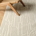 Revival Rugs Ebb 10'6" x 14'3" Washable Area Rug for Living Room Bedroom - 100% Recycled Oeko-TEX Certified, Medium Pile, Beige, Cream