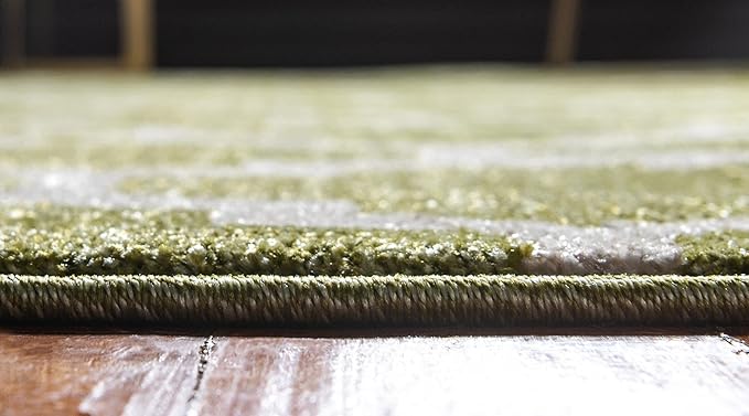 Rugs.com Lattice Collection Rug – 7' x 10' Light Green Medium Rug Perfect for Bedrooms, Dining Rooms, Living Rooms