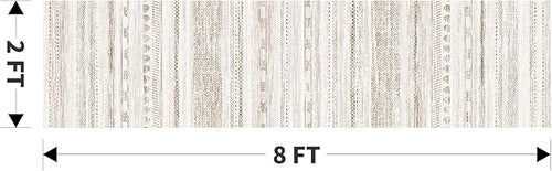 2x8 Runner Rug Machine Washable Non Slip Area Rug Distressed Neutral Moroccan Boho Rug Ultra Soft Floor Runners for Hallways for Entryway Laundry Room Kitchen, Brown