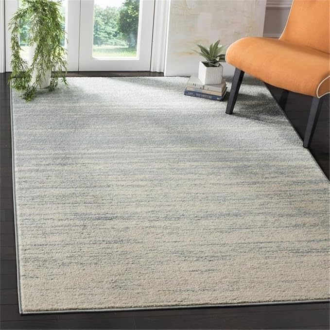 SAFAVIEH Area Rug 10x14 - Adirondack Collection - Large - Slate & Cream, Modern Ombre Design, Non Shedding & Easy to Clean, Ideal for Living Room, Bedroom, Office, Dining Space (ADR113T)