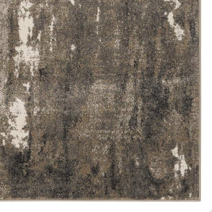 LUXE WEAVERS Lagos Collection Beige 4x5 Abstract Area Rug