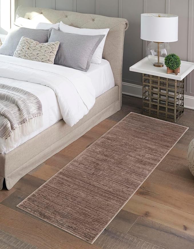 Unique Loom Finsbury Collection Area Rug - Kate (2' x 6' 1" Runner, Brown)