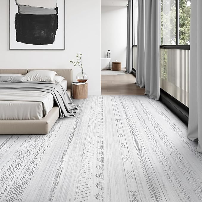 10x14 Area Rugs for Living Room Machine Washable Rug Distressed Indoor Carpet Neutral Moroccan Boho Rug Ultra Soft Area Rug for Bedroom Dining Room Playroom Office, Grey