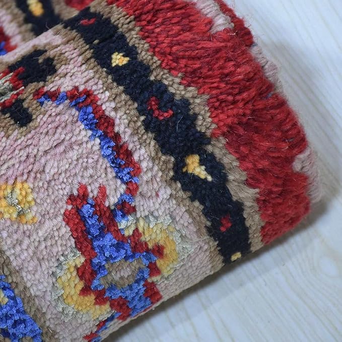 Hand Knotted Wool & Silk ECO-Friendly Oriental Area Rugs - 6'x9', Rectangle Shape, Cream Burgundy Color, Classic Oriental Traditional, Medium Pile Handmade Area Rugs (AF0102)