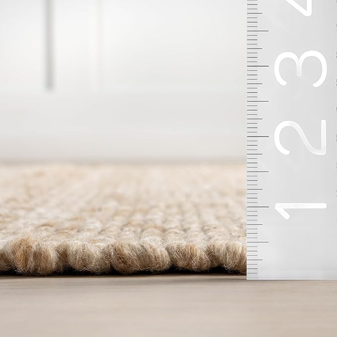 Rugs USA Palisades Marled Beige/Ivory, 5' x 8', Hand Woven, Marled, Tassel, Soft and Cozy, High Traffic, Stain Resistant, Easy Clean, Durable Area Rug for Bedroom, Living Room, Dining, Den, Foyer