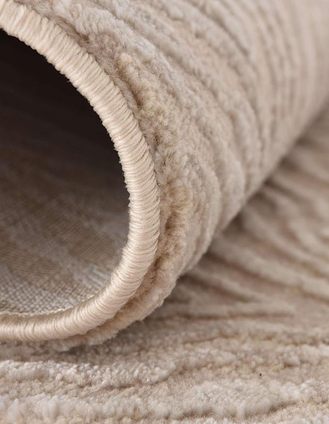 Unique Loom Finsbury Collection Area Rug - Meghan (2' x 8' Runner, Ivory Beige)