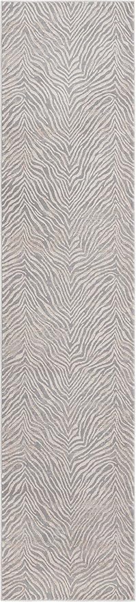 Unique Loom Finsbury Collection Area Rug - Meghan (2' x 9' 10" Runner, Gray and Ivory)