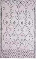 Furnish my Place Trellis Pattern Rug - 5 ft. x 8 ft, Peach, Bohemian Rug with Transitional Design