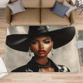 3x4 Fashionable Woman Rugs for Entryway - Modern Woman Kids Bedroom Rug, Sexy Girl Mudroom Rug Soft for Coffee Shop Living Room Under Table Game Room