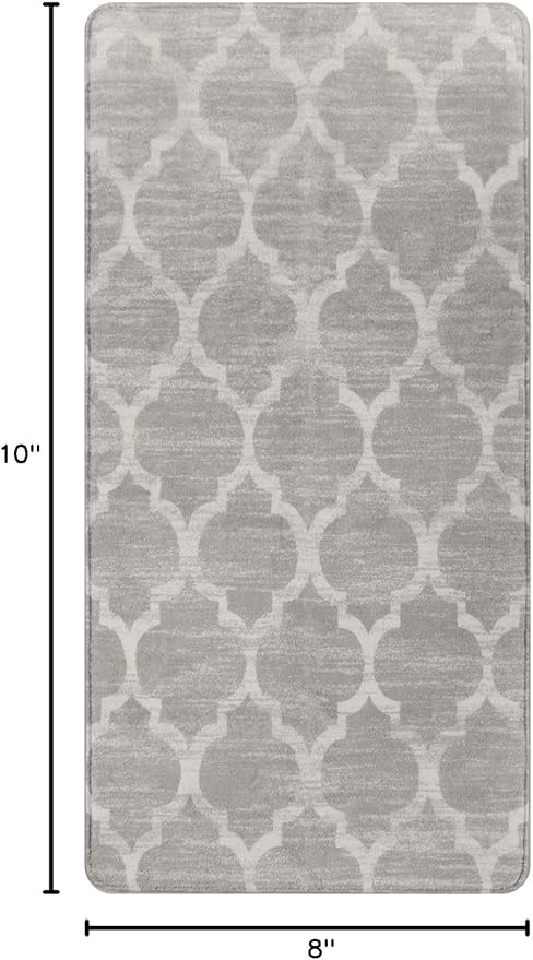 Lahome Moroccan Kitchen Runner Rug - 2X4 Rug Non-Slip Area Rug Small Accent Distressed Throw Rugs Floor Carpet for Door Mat Entryway Bedrooms Laundry Room Decor (Rectangle - 2’ X 4’, Gray)