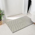 LUXE WEAVERS Modern Geometric Wave Gray 2x3 Area Rug