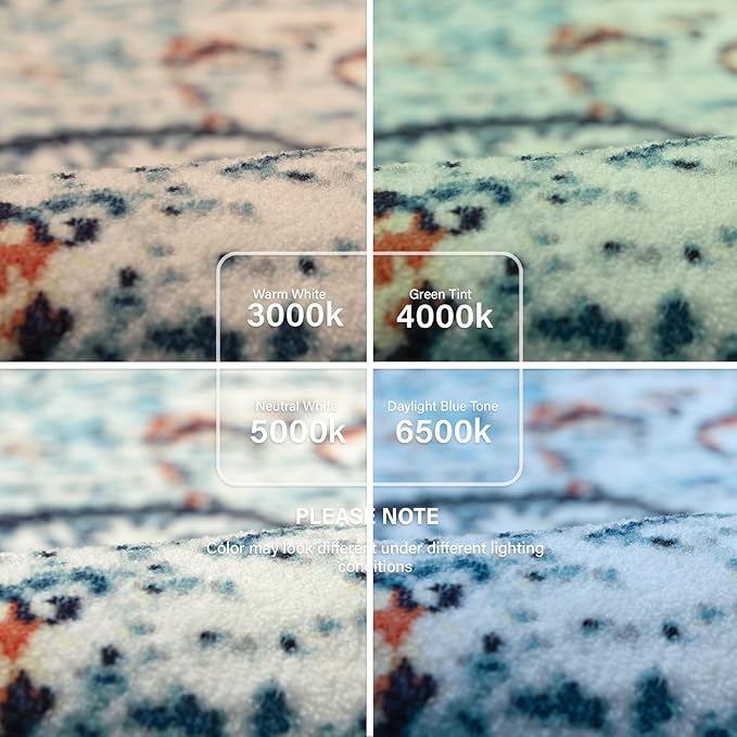 Lahome Bohemian Floral Medallion Area Rug - 2x3 Vintage Teal Distressed Small Entryway Rug Turkish Doormat Faux Wool Non-Slip Washable Low-Pile Carpet for Bathroom Kitchen Laundry Room Decor