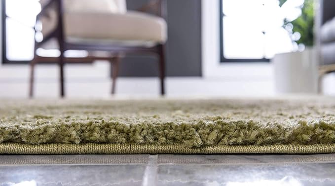 Unique Loom Solo Collection Area Rug - Calabasas (3' 3" x 5' 3" Rectangle, Light Green)