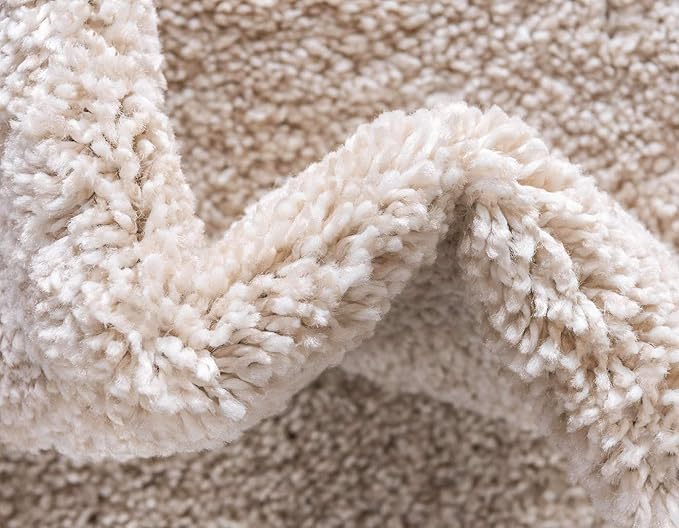 Unique Loom Solo Collection Area Rug - Calabasas (5' 3" x 7' 7" Rectangle, Ivory)