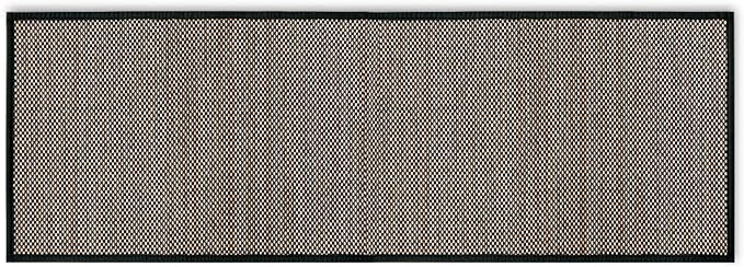 Artoid Mode Washable Non Skid Kitchen Rugs and Mats Doormat, Absorbent Door Mat Rugs for Kitchen Floor Front of Sink Hallway Black 17x47 Inch