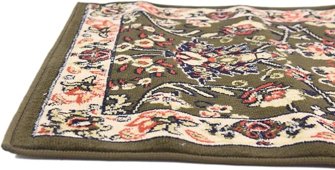 Unique Loom Sialk Hill Collection Area Rug - Washington (2' 2" x 8' 2" Runner Green/Hunter Green)