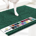 Muddy Mat® | Super Absorbent Door Mat Indoor, Microfiber Quick Dry Chenille Entryway Rug, Non-Slip Front Door Mat, Indoor Mats for Entryway, Machine Washable Pet Rug, Dark Green XXXL 72"X48"
