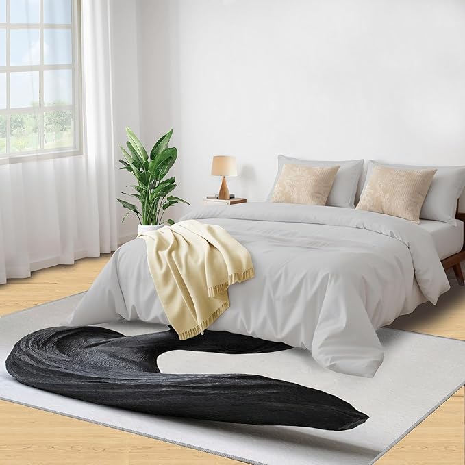5x6 Sculpture Art Rugs for Office - 3D Portrait Living Room Carpet, Female Bust Bedroom Area Rug Kids Low Pile Rug for Indoor Outdoor Hardwood Floors Home Decor