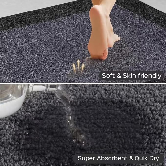 Washable Area Rug 48" x 72", Non Slip Kitchen Rug for Floor, Absorbent Entrance Runner Rug for Bedroom, Living Room, (Roll Packing)