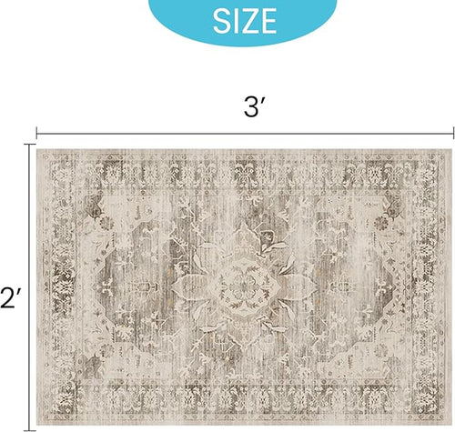 24" x 36" Washable Indoor Doormat 2x3 Entry Rug Welcome Mat Front Door Mat Non-Slip