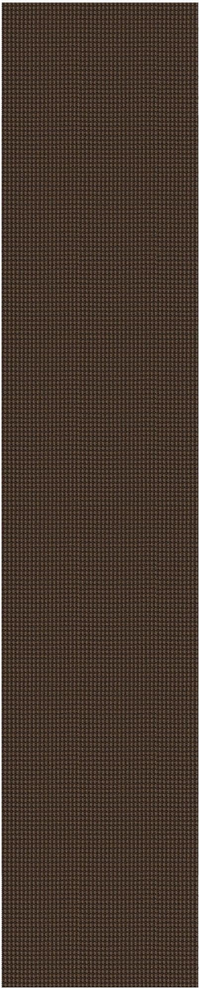 Braided Runner Rug 2x12 Ft Washable Runners for Hallways Non Slip Rubber Backed Kitchen Runners Cotton Extra Long Entryway Runner Indoor, Woven Carpet for Hall Entryway, Brown