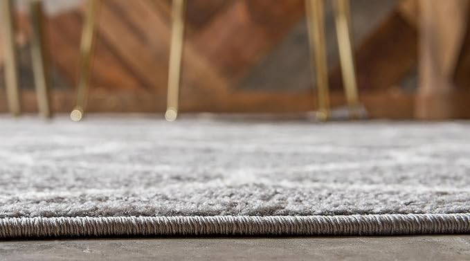 Rugs.com Lattice Frieze Collection Rug – 2' x 13' Runner Light Gray Medium Rug Perfect for Living Rooms, Large Dining Rooms, Open Floorplans