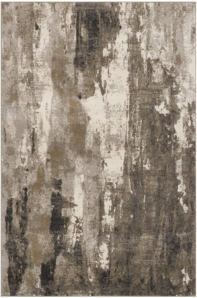 LUXE WEAVERS Lagos Collection Beige 2x3 Abstract Area Rug