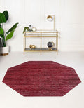 Unique Loom Finsbury Collection Area Rug - Kate (5' 3" Octagon, Red)