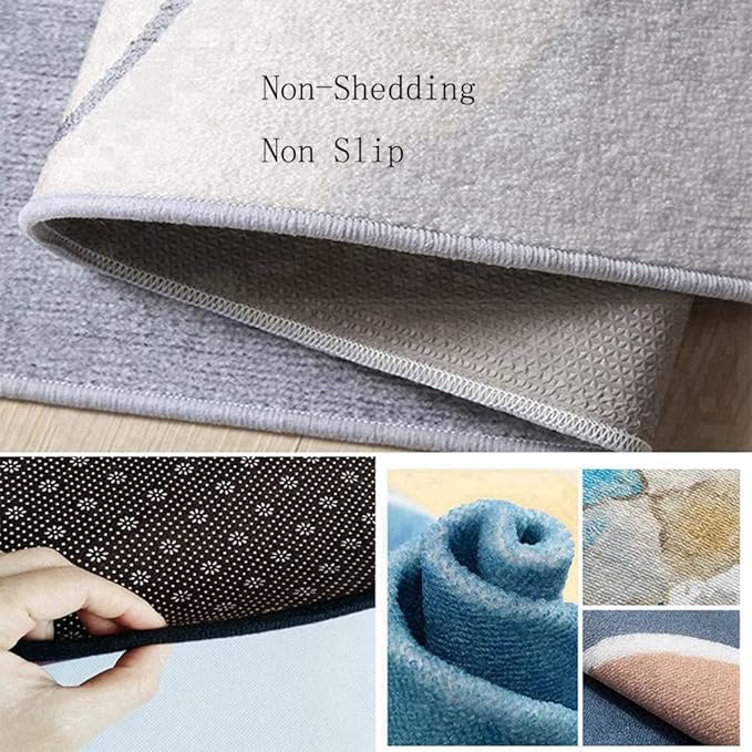 Vintage Boho Area Rugs Multicolor Ethnic Style Geometric Splicing Carpets Bedroom Living Room Kitchen Floor Mats Indoor Outdoor Non-Shedding Runner Rug Home Décor Carpet 3' X 6'