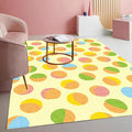 Retro Yellow and Brown Polka Dot Texture Rug 6x8 Non Slip Washable Soft Area Rugs for Living Room Bedroom Nursery Room Stain Resistant Large Home Office Playroom Indoor Carpet