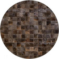 Round Area Rug – Soft Modern Carpet for Living Room, Bedroom, Entryway – Non-Slip Durable Floor Mat for Home Décor (Brown_6X6)