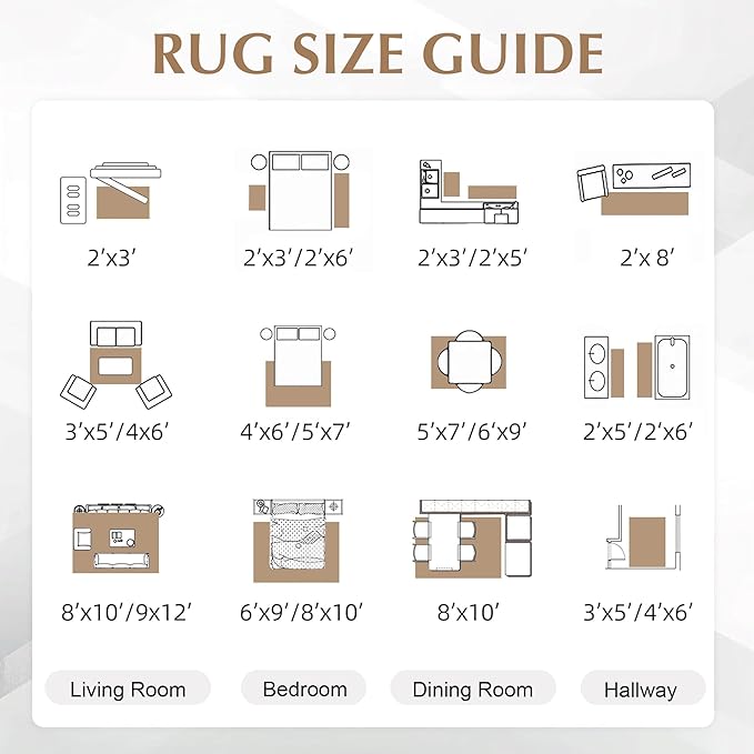 FMFUNCTEX 2x5 Runner Rug Washable Brown Grey Modern Abstract Neutral Non Slip Low Pile Entryway Hallway Soft Indoor Carpet for Kitchen Bedroom Bathroom Laundry Entrance Bedside Living Room, Grey Gold