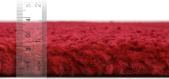 Unique Loom Solo Collection Area Rug - Calabasas (2' 2" x 6' 7" Runner, Red)