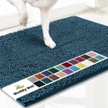 Muddy Mat® | Super Absorbent Door Mat Indoor, Microfiber Quick Dry Chenille Entryway Rug, Non-Slip Front Door Mat, Indoor Mats for Entryway, Machine Washable Pet Rug, Atlantic Blue XXL 60"X48"